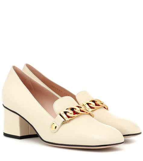 saks gucci sylvie leather|Gucci sylvie leather pumps.